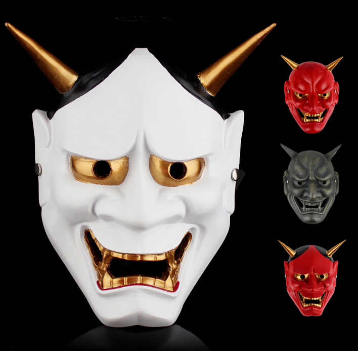 Ϻ ұ    Hannya ũ ׸   Ƽ ׷ ũ  /Japanese Buddhist Evil Oni Noh Hannya Mask Theme Resin Masquerade Party Terror Masks Wall Decorat